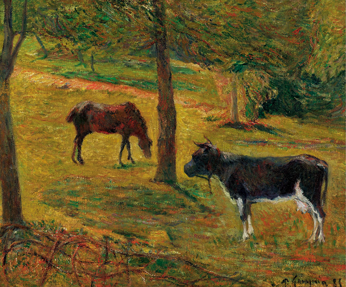  保罗·高更 Paul Gauguin —— 马和牛